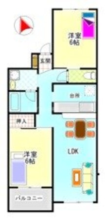 グレーストミタの物件間取画像